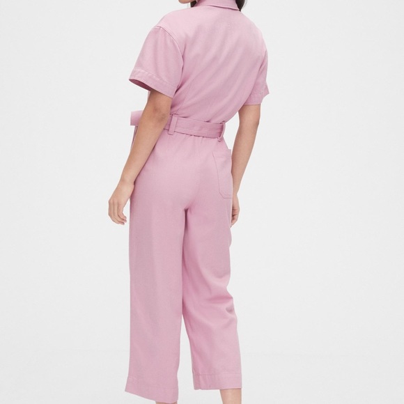 GAP utility tie jumpsuit in fragrant lilac - Picture 3 of 3